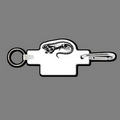 Key Clip W/ Key Ring & Iguana Key Tag